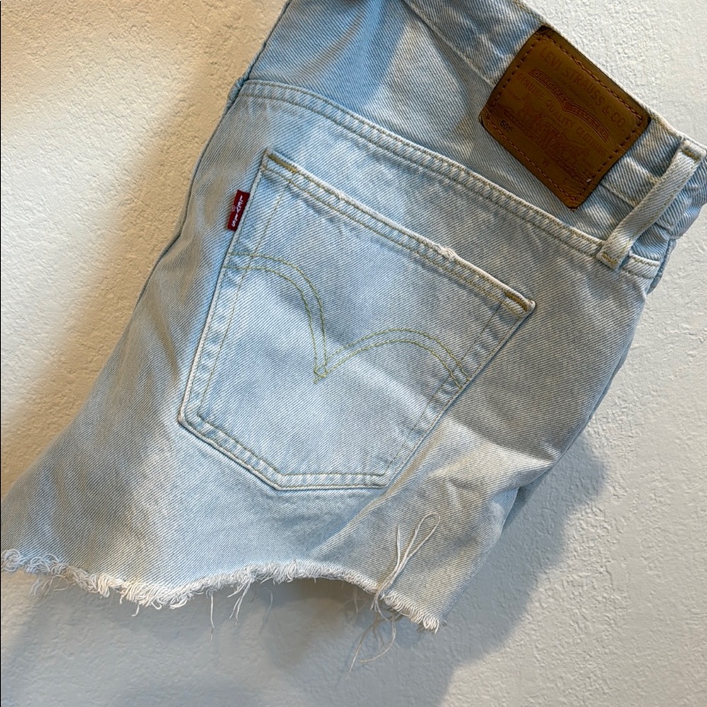 Levi's Light Blue Jean Shorts